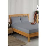 Formeya Set Gri Mikro Fitted Sıvı Geçirmez Alez ve 2 Adet Yastık Alezi (11 Ebat)