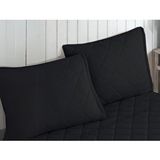 Formeya Siyah Kapitone Yastık Koruyucu Alez 2 Adet 50x70 Cm