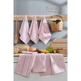 Formeya Sophia 6'lı 30 x 50 cm Mutfak Havlusu Seti - 30 x 50 cm - Pudra