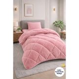 Formeya Tek Kişilik Lüx Pudra Wellsoft Yorgan Çift Taraflı 155x215 cm