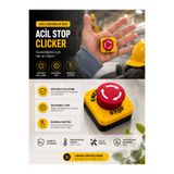 formix3d Acil Stop Clicker – Basmalı Masaüstü Fidget Buton