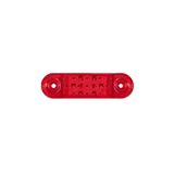 Formplas FR0174-R Kırmızı Oval 9 Ledli 84 mm 12V-24V Parmak Lamba