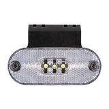 Formplas FR0181-W Beyaz Oval Braketli 3 106 mm 12V-24V Ledli Lamba