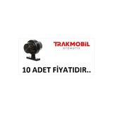 FORMPLAS MAKSİ TAKOZ LAMBA FÜME CAM (10 ADET) Sarı - Kırmızı