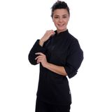 Formteks Aşçı Ceket Unisex Harman Gabardin Siyah - 2XL