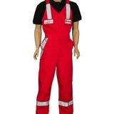 Formteks İşçi Tulumu Askılı - Kırmızı - 2XL