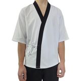 Formteks Sushi Şef Kimono Ceketi Beyaz Siyah - 2xl