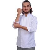 Formteks Unisex Aşçı Ceket Koltuk Altı Fileli Beyaz - 2XL