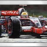 Formula 1 Araba Motifli Kanvas Tablo DBSANAT12168