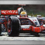 Formula 1 Araba Motifli Kanvas Tablo DBSANAT1216913