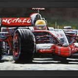 Formula 1 Araba Motifli Kanvas Tablo DBSANAT1217113