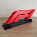 Formula 1 F1 Dekoratif Logo Süs Dekorasyon - Siyah - Kırmızı