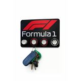 Formula 1 Tasarım Anahtarlık Askılığı – 4 Lastik Anahtarlık + 4 Adet Anahtarlık Zinciri ve Halkası