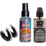 Formula x Motosiklet Zincir Bakım Seti (360° Fırça + 100ML Temizleme Sıvısı + 100ML Zincir Yağı)