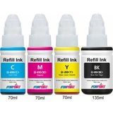 Forprint Canon Uyumlu Bitmeyen Kartuş Mürekkebi Forprint Premium Refill Ink 4 Renk - PRO Set - 4 Renk