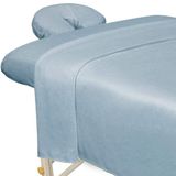 ForPro Professional Collection Premium Mikrofiber 3 Parça Masaj Kağıdı Seti, Wisteria, Ultra Hafif, Leke ve Kırışıklığa Dayanıklı Masaj Düz ve Lastikli Çarşaf ve Masaj Yüz Dinlenme Örtüsü İçerir