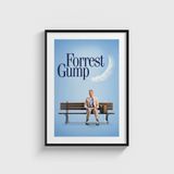 Forrest Gump (1994) Film Posteri Tablo Çerçeveli Poster Duvar Dekorasyonu - 50 x 70 - Siyah Çerçeveli