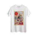 Forrest Gump Resim Baskılı Beyaz Tshirt
