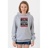Forrest Gump Run Forrest Run Grimelanj Kadın 3İp Kapşonlu Sweatshirt