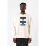 Forrest Gump Stupid Is As Stupid Does Ekru Erkek 2ip Sweatshirt