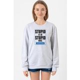 Forrest Gump Stupid Is As Stupid Does Grimelanj Kadın 2ip Sweatshirt