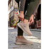 Fort 0085 Pasomia Rahat Hafif Anatomik Triko Bağcıksız Sneaker Spor Ayakkabı - Bej