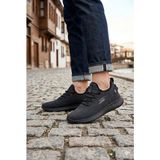 Fort 0085 Pasomia Rahat Hafif Anatomik Triko Bağcıksız Sneaker Spor Ayakkabı - Siyah