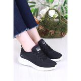 Fort B648 Rahat Esnek Hafif Comfort Taban Spor Ayakkabı - Siyah - Beyaz
