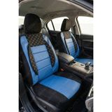 Fort C-Max Uyumlu Mavi Gofraj Kumaş Full Ortopedik Oto Koltuk Kılıfı (Tam Takım Ön Arka )