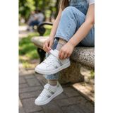 Fort Cool Cooper Rahat Esnek Sneaker Kız Çocuk Spor Ayakkabı - Beyaz - Hologram
