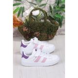 Fort Cool Cooper Rahat Esnek Sneaker Kız Çocuk Spor Ayakkabı - Beyaz - Pudra