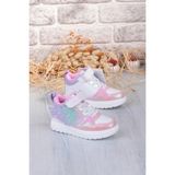 Fort Cool Helen Rahat Hafif Kanat Figürlü Bilekli Sneaker Kız Çocuk Ayakkabı - Beyaz - Pembe
