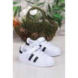 Fort Cool Star Rahat Esnek Sneaker Çocuk Spor Ayakkabı - Beyaz - Siyah