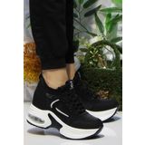 Fort Guja 24K300-1 Siyah Orijinal Ürün Kalın Taban Sneaker Kadın Ayakkabı