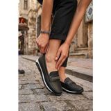 Fort Merry 780502 Anatomik Rahat Toka Detaylı Günlük Kadın Ayakkabı - Siyah