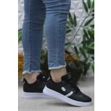 Fort Row Luna Siyah Beyaz Rahat Hafif Sneaker Kadın Spor Ayakkabı