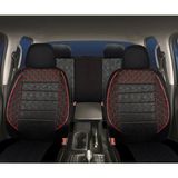 Fort Transit Uyumlu Siyah-Kırmızı Oto Koltuk Kılıfı (Tam Takım Ön Arka Araç Koltuk Kılıfı) - Ford Transit - Siyah - Kırmızı