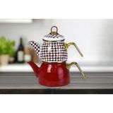 Forte Red Mini Model Emaye Çaydanlık - Çok Renkli - Genel