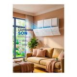 FORTİCO Ayarlanabilir Klima Hava Yönlendirme Aparatı 56-95 cm | Klima Deflektörü | Split Klima Rüzgar Önleyici | Klima Hava Yönlendirici | Soğuk Hava Dağıtıcı | Duvar Tipi Klima Aksesuarı | Kolay Montaj