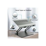 Fortico Full Alüminyum Ayarlanabilir Notebook Laptop Standı – 10-17 İnç Macbook Uyumlu