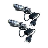 Fortico H4 Mercekli Led Far Ampulü 50Wgüç 22.000 Lümen H4 Mercekli Grant Şimşek Etkili Ufuk Çizgili