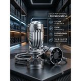Fortico H4 Ultra Power LED Far Ampulü 120W 25.000 Lümen Mercekli Yeni Nesil Aydınlatma - BEYAZ
