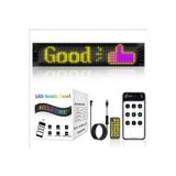 Fortico Matrix Kayan Yazı Emoji Led Ekran Programlanabilir 17X7Cm Tabela Araba Bluetooth App Kontrol