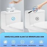 Fortico Otomatik Wc Tuvalet Sifonu Kızılötesi Sensörlü Temassız Akıllı Sensör Şarjlı Dahili Pil - 1 Adet
