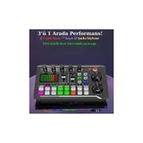 FORTİCO Stüdyo Ses Mikseri Şarjlı DJ Canlı Yayın Kondenser Mikrofon Bağlantısı F998 Bluetooth BAĞLANTISI