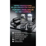 FORTİCO VRPRO H4 Mercekli Led Zenon Şimşek Etkili 120W 24.000 LÜMEN UZUN ÖMÜRLÜ GÜÇLÜ ÇİZGİSEL ODAK 12-24V