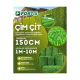 Fortis Peyzaj Bağlama Teli Hediyeli Çim Çit Örgü Telli Bahçe Çiti 150 Cm X 3 Mt Çimli Çimçit Yeşil