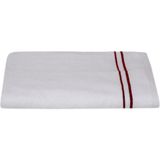 Fortuna Banyo Havlusu 90X150 cm Beyaz- Bordo - Beyaz - Bordo - 90 x 150 cm