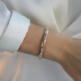 Fortuna Modeli Rose Gold Gümüş Kelepçe