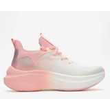 Forty Four 21429 Huiteng Kadın Yüksek Taban Premium Ithal Sneaker Spor Ayakkabı - Beyaz - Pembe
